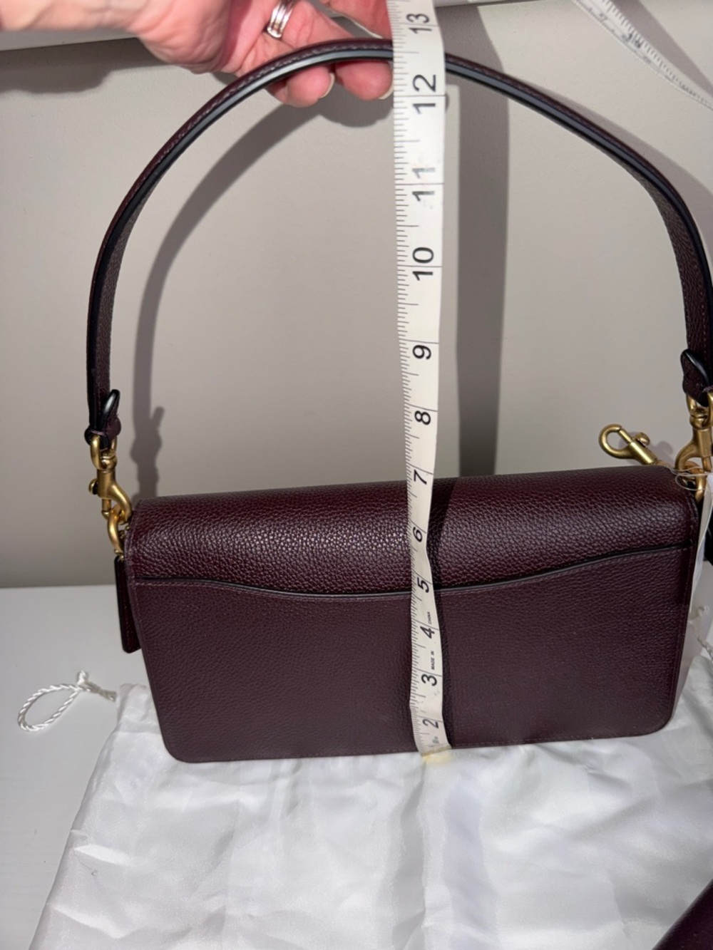NWT Coach Tabby 26 Crossbody Bag in Oxblood with matching wallet - Picture 7 of 13